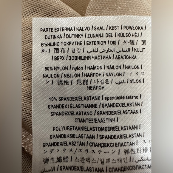 GUESS Riva Mesh pink mauve Turtleneck Top - Picture 7 of 7